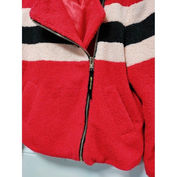 Juicy Couture Black Label Sherpa Teddy Bear Y2K Satin Lined Jacket Medium NWOT - Picture 7 of 16